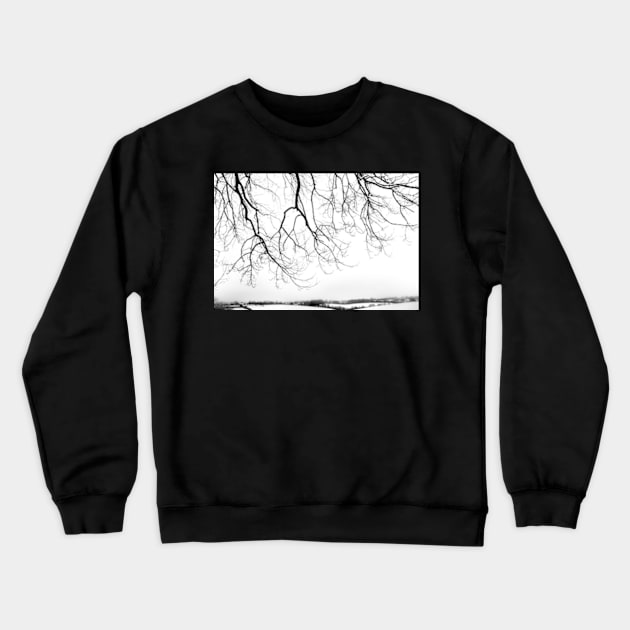 Snow blanket landscape Crewneck Sweatshirt by heidiannemorris